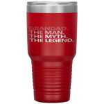 GRANDAD THE MAN THE MYTH THE LEGEND Father's Day Gift Men Tumbler Tumblers dad, family- Nichefamily.com