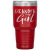 Grandpa Says Girl Gender Reveal Announcement Party Tumbler Tumblers dad, family- Nichefamily.com