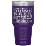 Labrador Dad Funny Father's Day Lab Retriever Dog Beer Tumbler Tumblers dad, family- Nichefamily.com