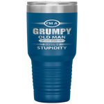 I Am A Grumpy Old Man Funny Grandpa Gift Tumbler Tumblers dad, family- Nichefamily.com