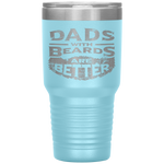 Dads with Beards are Better Father's Day Gifts Distressed Tumbler Tumblers dad, family- Nichefamily.com