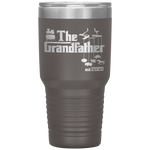 Promoted to Grandpa Grandfather 2020 New Grandpa Gift Tumbler Tumblers dad, family- Nichefamily.com