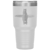 White German shepherd Reflection Funny Father's Day Tumbler Tumblers dad, family- Nichefamily.com