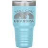 Vintage Reel Cool GRANDPA Fish Fishing Father's Day Gift Tumbler Tumblers dad, family- Nichefamily.com