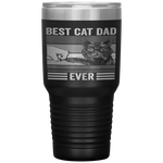 Vintage Best Cat Dad Ever Bump Fist Father's Day Gifts Tumbler Tumblers dad, family- Nichefamily.com