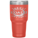 Best Dad By Par Golf Lover Father's Day Gift Tumbler Tumblers dad, family- Nichefamily.com