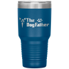 The Dogfather Boston Terrier Dog Dad Father's Day Tumbler Tumblers dad, family- Nichefamily.com