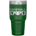 Baseball Dad Papa Father's Day Gift For Him School Tumbler Tumblers dad, family- Nichefamily.com