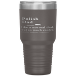 Polish Dad Definition Fathers Day Gift Flag Tumbler Tumblers dad, family- Nichefamily.com