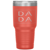 Distressed Dada Funny Retro Father's Day Tumbler Tumblers dad, family- Nichefamily.com