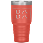 Distressed Dada Funny Retro Father's Day Tumbler Tumblers dad, family- Nichefamily.com