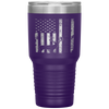 USA Flag Best Buckin' Dad Ever Deer Hunting Fathers Day Gift Tumbler Tumblers dad, family- Nichefamily.com