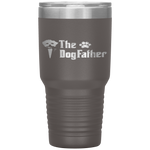 The Dogfather Maltese Dog Dad Father's Day Gift Tumbler Tumblers dad, family- Nichefamily.com