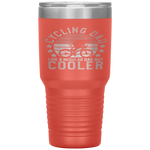 Cycling Dad  Bike Rider Cyclist Father's Day Gift Funny Tumbler Tumblers dad, family- Nichefamily.com