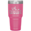 Mermaid Grandpa Funny Grandfather Family Matching Birthday Tumbler Tumblers dad, family- Nichefamily.com