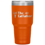 The Catfather Funny Father's Day Gift for Cat Daddy Tumbler Tumblers dad, family- Nichefamily.com