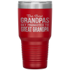 The only best grandpas get promoted to great grandpa Tumbler Tumblers dad, family- Nichefamily.com