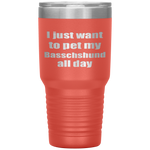 Basschshund Dog Lover Mom Dad Funny Gift Idea Tumblers - Nichefamily.com