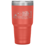 Vintage Best Grandad By Par American Flag Fathers Day Gift Tumbler Tumblers dad, family- Nichefamily.com