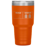 Low Battery Dad of Two Sons or Twin Boys Father's Day Gift Tumbler Tumblers dad, family- Nichefamily.com