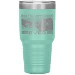 Best Samoyed Dad Ever Retro Vintage Father's Day Gift Tumbler Tumblers dad, family- Nichefamily.com