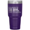 GRAMPS - THE MAN MYTH LEGEND Gift Fathers Day Tumbler Tumblers dad, family- Nichefamily.com