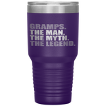 GRAMPS - THE MAN MYTH LEGEND Gift Fathers Day Tumbler Tumblers dad, family- Nichefamily.com