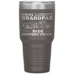 Cool Grandpas Ride MotorCycles - Funny Grand Father Biker Tumbler Tumblers dad, family- Nichefamily.com