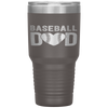 Baseball Dad Papa Father's Day Gift For Him School Tumbler Tumblers dad, family- Nichefamily.com