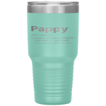 Pappy Gifts Grandpa Fathers Day Definition Birthday Tumbler Tumblers dad, family- Nichefamily.com