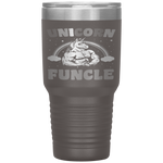 Unicorn Funcle Gift Rainbow Father's Day Tumbler Tumblers dad, family- Nichefamily.com