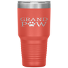 Funny Dog Grand Paw Doggy Puppy Lover Grandpa Vintage Tumbler Tumblers dad, family- Nichefamily.com