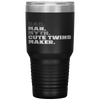 Dad Man Myth Cute Twins Maker New Dad Father's Day Gift Tumbler Tumblers dad, family- Nichefamily.com