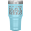 Kids My Dad Is My Superhero Boy Girl Father's Day Gift Tumbler Tumblers dad, family- Nichefamily.com