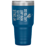 My Collie Tilts Its Head Cute Collie Lover Father Day Gifts Tumbler Tumblers dad, family- Nichefamily.com