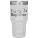 The Dogfather Dog Dad Fathers Day Gift Dog Lover Tumbler Tumblers dad, family- Nichefamily.com