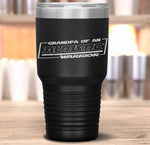 Autistic Autism Awareness Warrior Grandpa Papa Tumbler Tumblers dad, family- Nichefamily.com