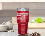 Best Truckin Dad Ever Big Rig Trucker Father's Day Gift Men Tumbler Tumblers dad, family- Nichefamily.com