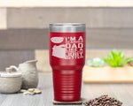 Bearded Dad Funny Beard Humor Father's Day Gift Idea Tumbler Tumblers dad, family- Nichefamily.com