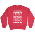 I Have a Crazy Grandpa Youth Crewneck Sweatshirt T-shirt - Nichefamily.com