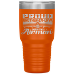 Womens Proud Brother-in-law Of An Airman Father Uncle Son Tumblers Tumblers - Nichefamily.com