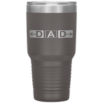 DAD Airport Taxiway Sign Pilot Father's Day Tumbler Tumblers dad, family- Nichefamily.com