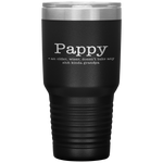 Pappy Definition Grandpa For Coolest Old Man Tumbler Tumblers dad, family- Nichefamily.com