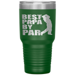 Mens Best Papa By Par Funny Golf Father's Day Grandpa Gifts Tumbler Tumblers dad, family- Nichefamily.com