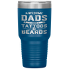 Awesome Dads Have Tattoos And Beards Gift Funny Father's Day Tumbler Tumblers dad, family- Nichefamily.com