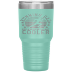 Running Dad  Funny Marathon Runner Father's Day Gift Tumbler Tumblers dad, family- Nichefamily.com