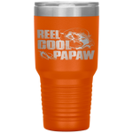 Reel Cool Papaw Fishing Fathers Day Gifts For Mens Tumbler Tumblers dad, family- Nichefamily.com
