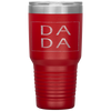 Distressed Dada Funny Retro Father's Day Tumbler Tumblers dad, family- Nichefamily.com