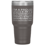 fathers day gifts for father in law from Daughter in law Tumblers Tumblers dad, family- Nichefamily.com