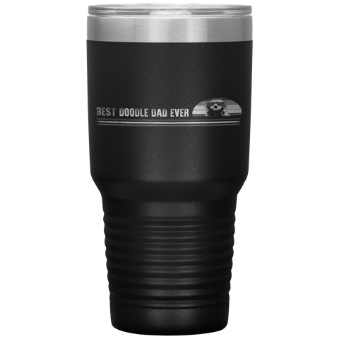 Best Doodle Dad Ever Goldendoodle Fathers Day Funny Tumbler Tumblers dad, family- Nichefamily.com